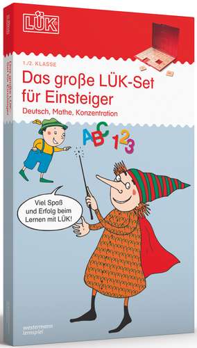 Das grosse LUEK-Set fuer Einsteiger: Deutsch, Mathe, Konzentration fuer Klasse 1 und 2