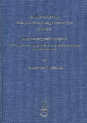 Ubersetzung Und Rezeption de Johannes Niehoff-Panagiotidis