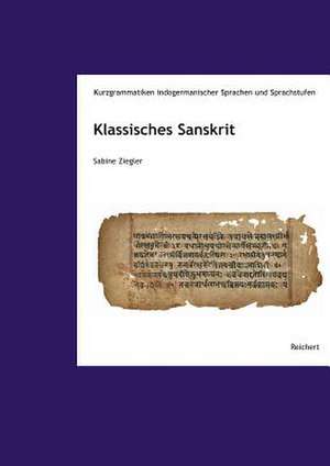 Klassisches Sanskrit de Sabine Ziegler