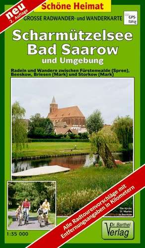 Radwander- und Wanderkarte Scharmützelsee, Bad Saarow und Umgebung 1 : 35 000