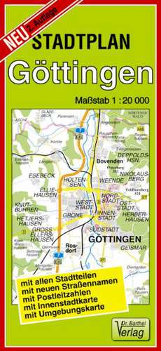 Stadtplan Göttingen de Verlag Barthel
