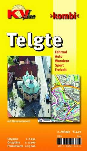 Telgte, KVplan, Radkarte/Freizeitkarte/Stadtplan, 1:25.000 / 1:12.500 / 1:6.250