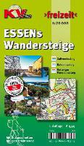 ESSENs Wandersteige, KVplan, Wanderkarte/Zollvereinsteig/Baldeneysteig/Kettwiger Panoramasteig, 1:20.000 de Sascha René Tacken