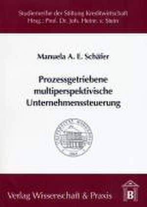 Prozessgetriebene multiperspektivische Unternehmenssteuerung de Manuela A Schäfer