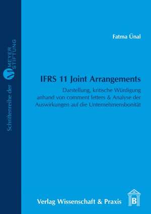 IFRS 11 Joint Arrangements de Fatma Ünal