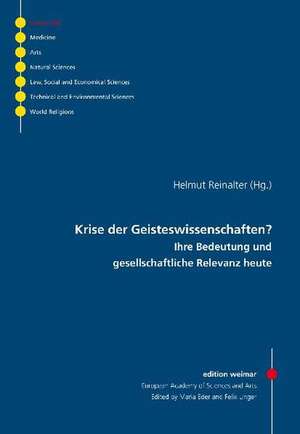 Krise der Geisteswissenschaften? de Helmut Reinalter