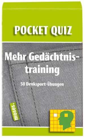 Mehr Gedächtnistraining. Pocket Quiz de Philip Kiefer