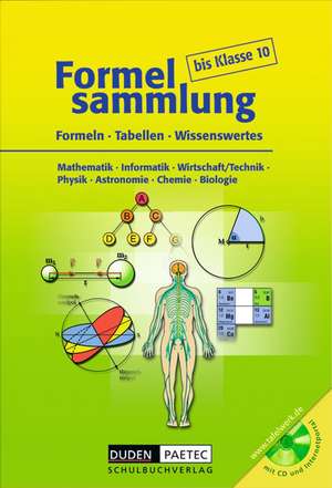 Formelsammlung bis Klasse 10 mit CD-ROM de Uwe Bahro