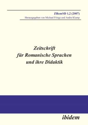 Zeitschrift für Romanische Sprachen und ihre Didaktik. Heft