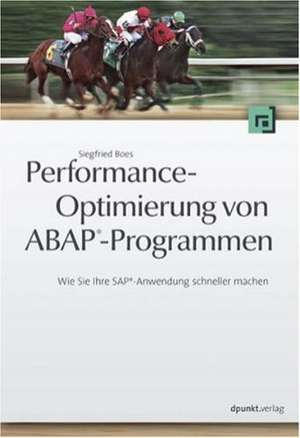 Performance-Optimierung von ABAP®-Programmen de Siegfried Boes