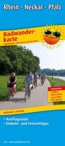 Rhein - Neckar - Pfalz Radwanderkarte 1 : 100 000