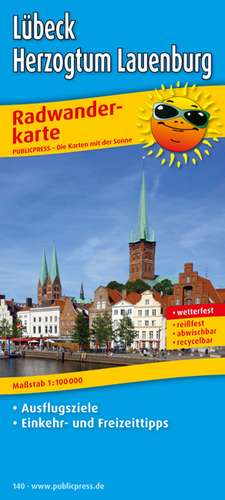 Radwanderkarte Lübeck - Herzogtum Lauenburg 1 : 100 000