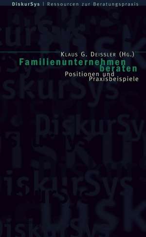 Familienunternehmen beraten de Klaus G. Deissler