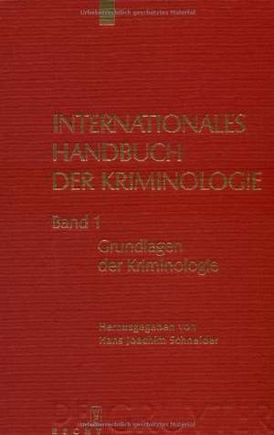 Grundlagen der Kriminologie de Hans Joachim Schneider