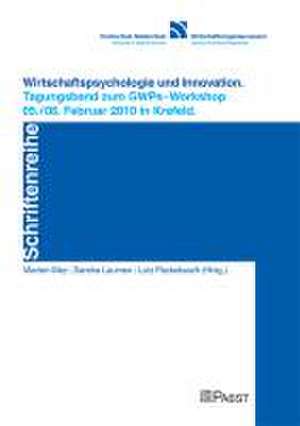 Wirtschaftspsychologie und Innovation de Marten Mey