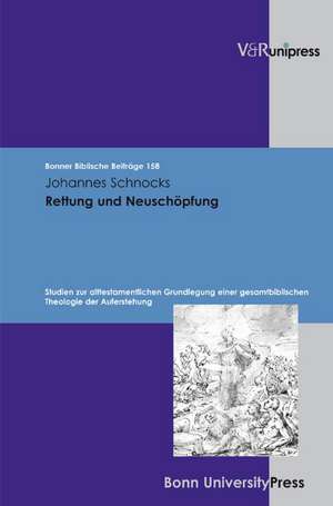 Rettung Und Neuschopfung: Studien Zur Alttestamentlichen Grundlegung Einer Gesamtbiblischen Theologie Der Auferstehung de Johannes Schnocks