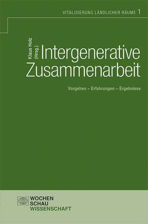 Intergenerative Zusammenarbeit de Klaus Holz