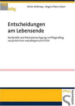 Entscheidungen am Lebensende de Heike Ambrosy