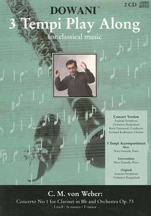 Concerto No. 1 for Clarinet in BB and Orchestra Op. 73 in F-Minor [With 2 CD's] de Hal Leonard Publishing Corporation