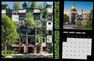 Hundertwasser Broschürenkalender Architektur 2025 de Wörner Verlag GmbH