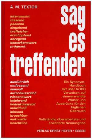 Sag es treffender de A. M. Textor