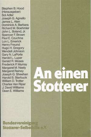 An einen Stotterer de Stephen B. Hood