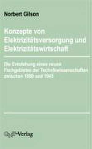 Konzepte von Elektrizitätsversorgung und Elektrizitätswirtschaft de Norbert Gilson