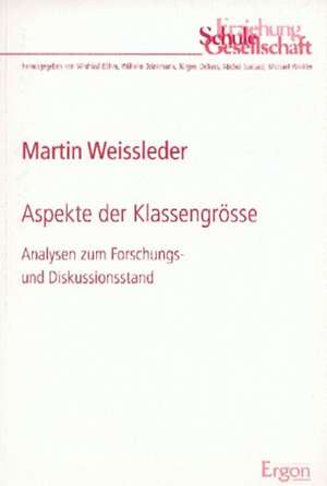 Aspekte der Klassengröße de Martin Weissleder