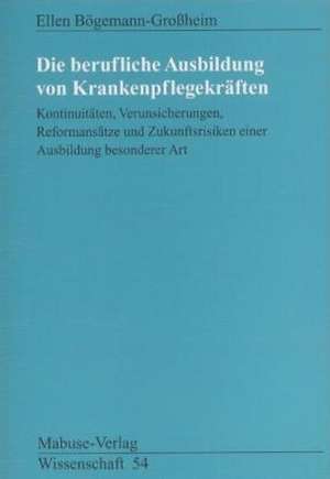 Die berufliche Ausbildung von Krankenpflegekräften de Ellen Bögemann-Großheim