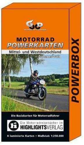 Motorrad Powerkarten Mittel- und Westdeutschland + Böhmerwald