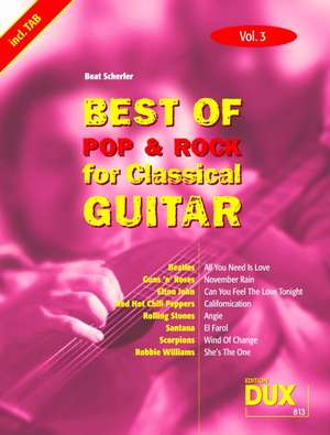 Best of Pop & Rock for Classical Guitar Vol. 3 de Beat Scherler