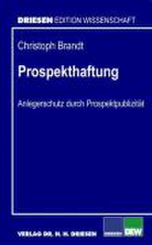 Prospekthaftung de Christoph Brandt