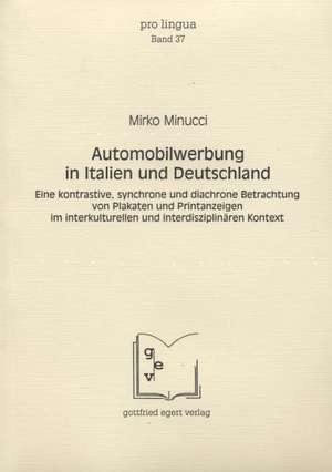 Automobilwerbung in Italien und Deutschland de Mirko Minucci