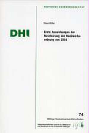 Erste Auswirkungen der Novellierung der Handwerksordnung von 2004 de Klaus Müller