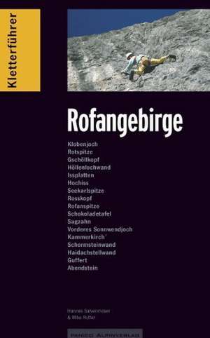 Kletterführer Rofangebirge de Hannes Salvenmoser