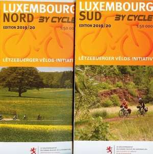 LUXEMBOURG 1:50.000 -BY CYCLE Edition 2019/2020 de Lètzebuerger Vèlos -Initiativ