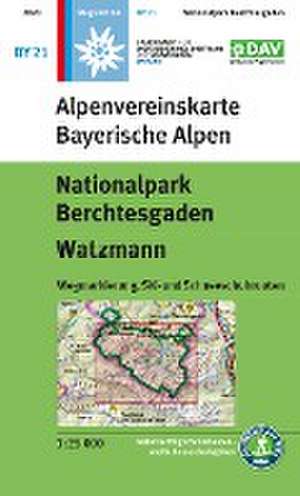 DAV Alpenvereinskarte Bayerische Alpen 21. Nationalpark Berchtesgaden, Watzmann 1 : 25 000