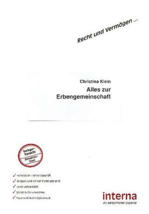 Alles zur Erbengemeinschaft de Christina Klein