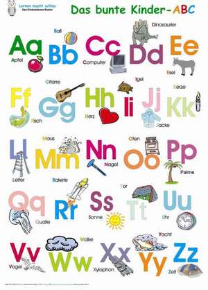 Das bunte Kinder-ABC. Poster 100 x 70 cm de Helga Momm