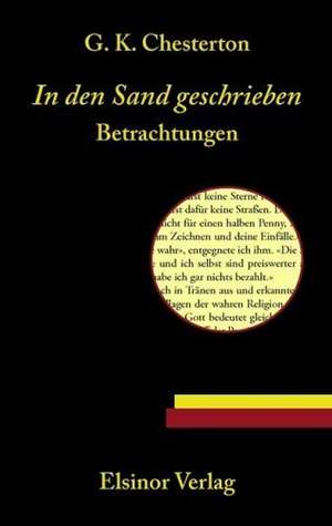 In den Sand geschrieben de Gilbert Keith Chesterton