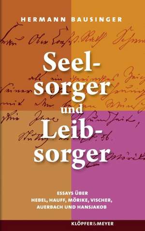 Seelsorger und Leibsorger de Hermann Bausinger