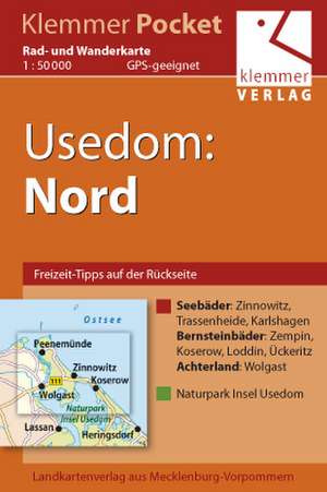 Kuhlmann, C: Usedom Nord Rad- und Wanderkarte