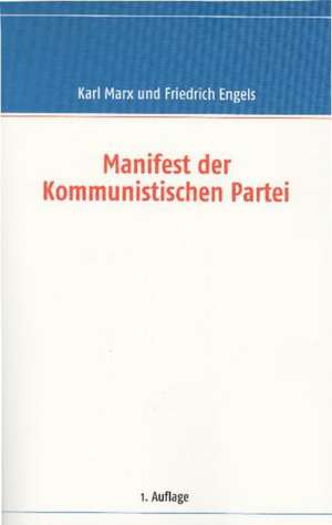 Manifest der Kommunistischen Partei de Karl Marx