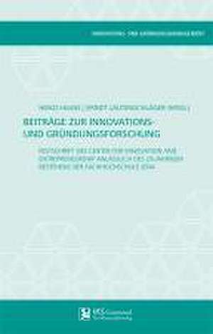 Beiträge zur Innovations- und Gründungsforschung de Heiko Haase