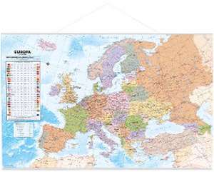 Politische Europakarte als Poster, ca. 90x61cm, deutsch