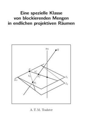 Eine spezielle Klasse von blockierenden Mengen in endlichen projektiven Räumen de Arthur Thomas Michael Toalster