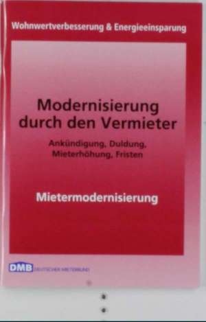 Modernisierung durch den Vermieter de Deutscher Mieterbund