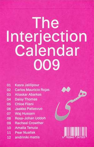 The Interjection Calendar 009
