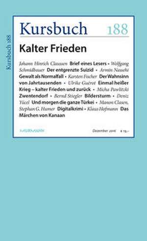 Kursbuch 188 de Peter Felixberger