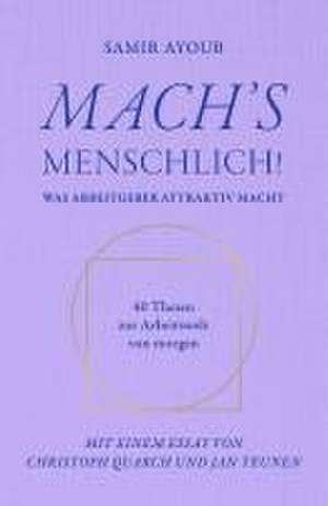 MACH'S MENSCHLICH! de Samir Ayoub